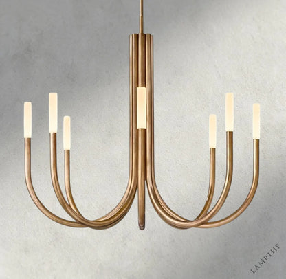 38" / Brass Rousseau Round Chandelier 38", 50"