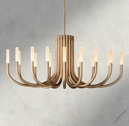 50" / Brass Rousseau Round Chandelier 38", 50"