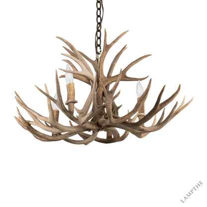 Rustic Lodge 4 - Light Chandelier 30"W