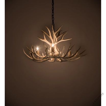 Rustic Lodge 4 - Light Chandelier 32"W