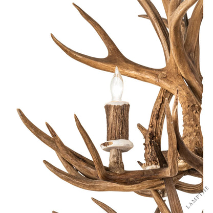 Rustic Lodge 6 - Light Chandelier 20"W