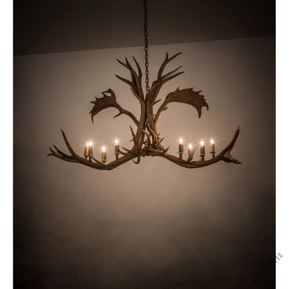 Rustic Lodge 8 - Light Chandelier 64"W