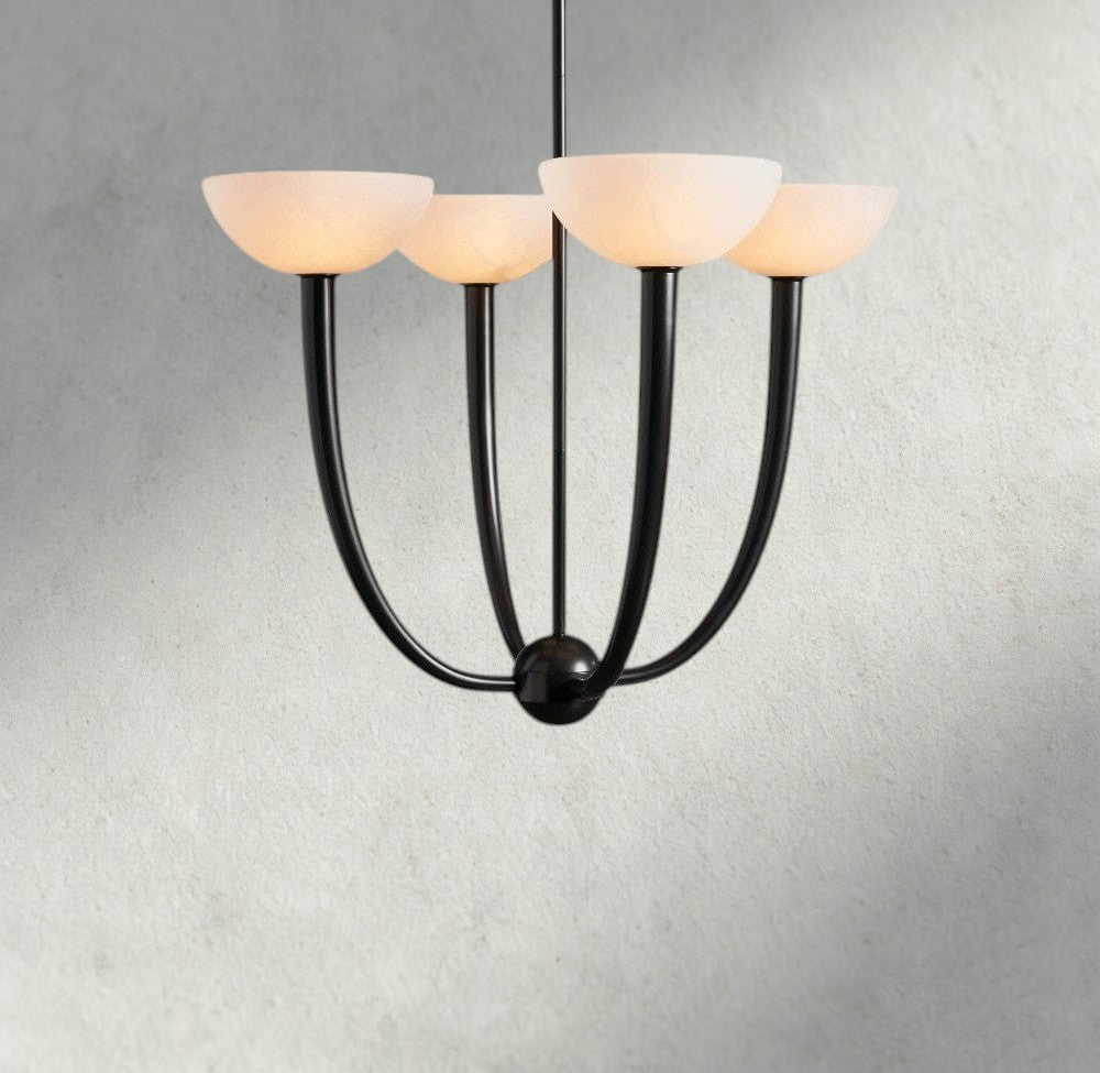 22" / Bronze Saguaro Alabaster Chandelier 22", 42"