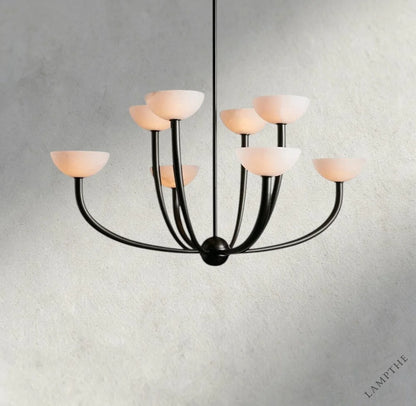42" / Bronze Saguaro Alabaster Chandelier 22", 42"