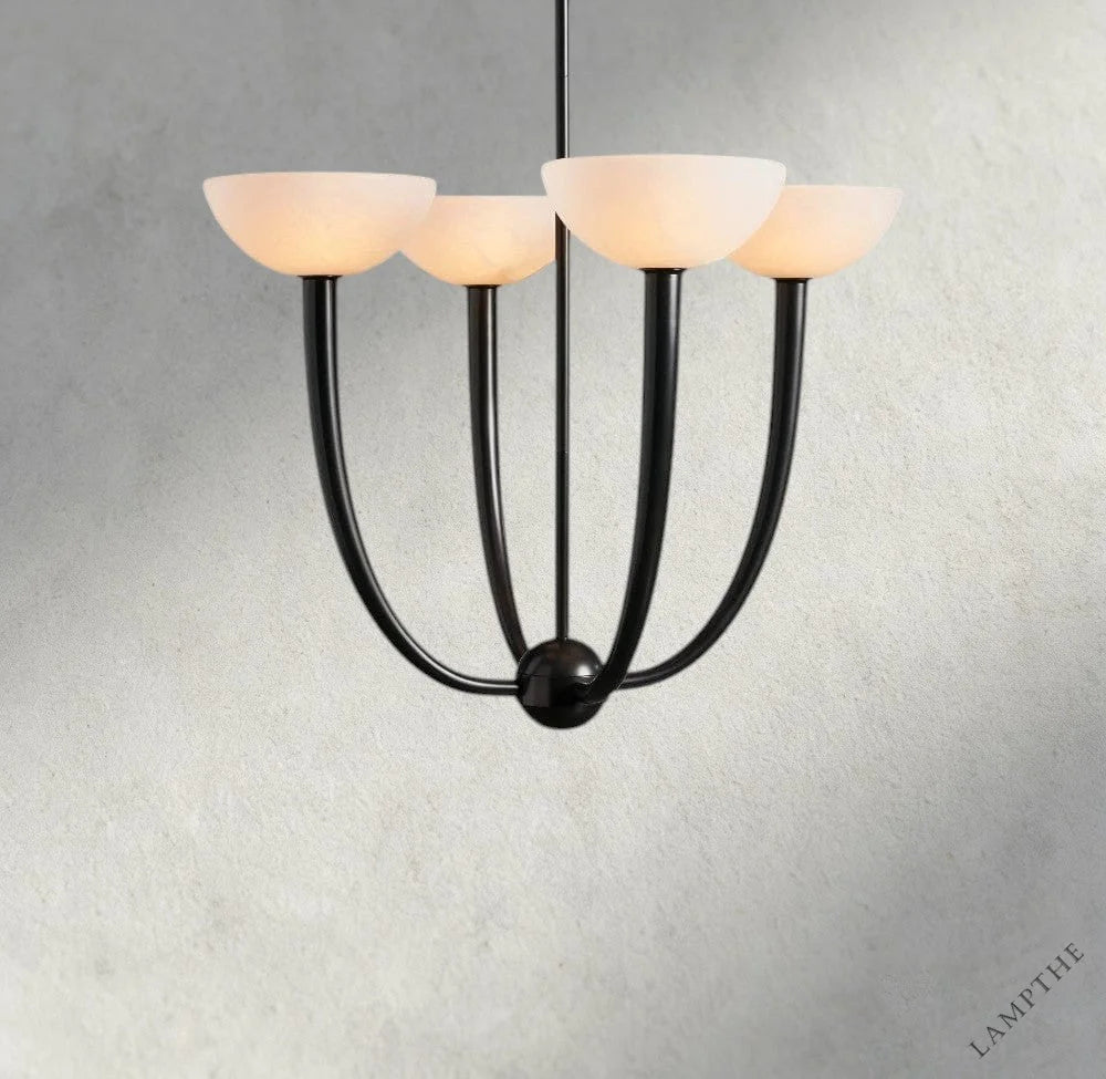 22" / Bronze Saguaro Alabaster Chandelier 22", 42"