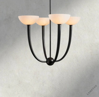 22" / Bronze Saguaro Alabaster Chandelier 22", 42"