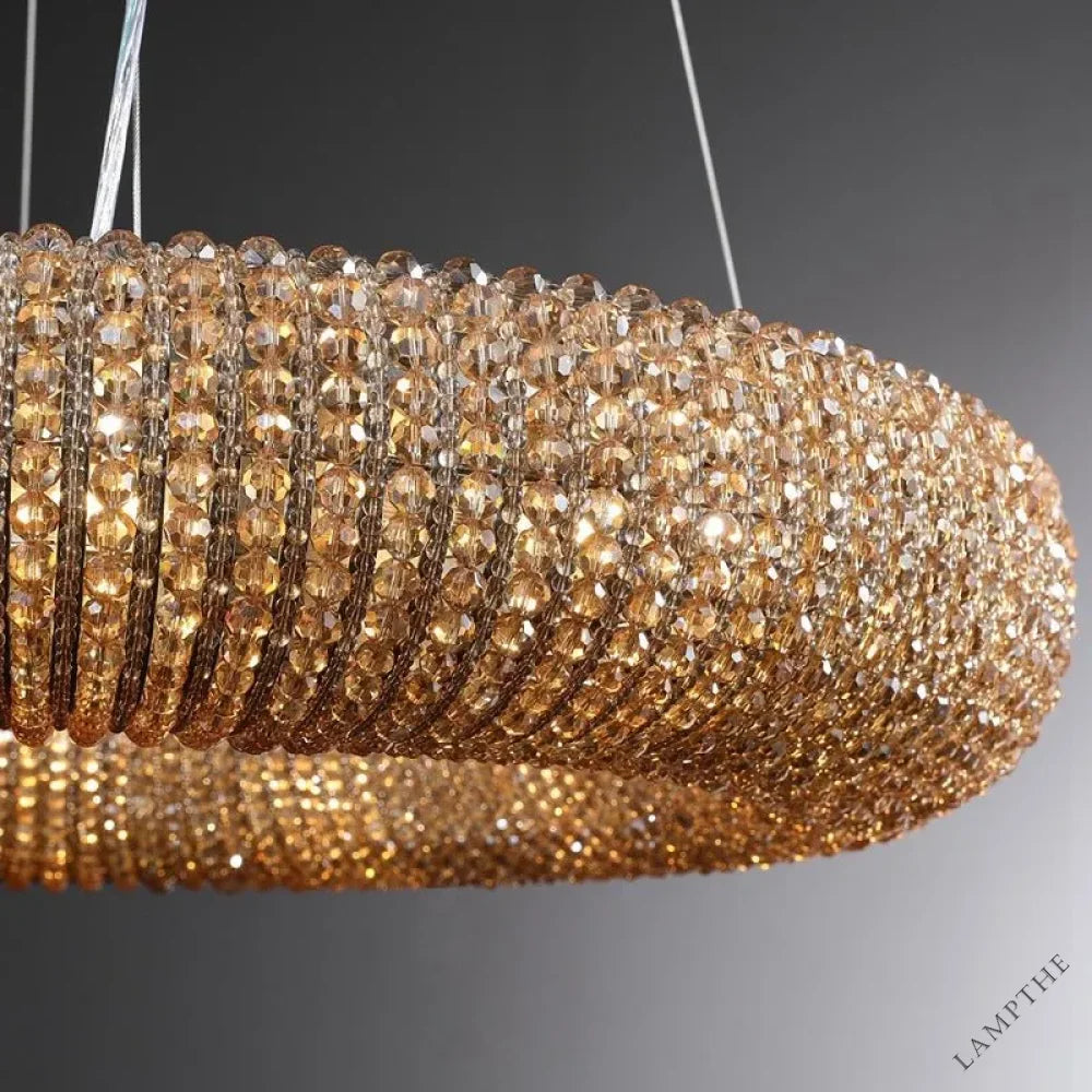 Samter Crystal Smoke Round Chandelier 31", 41", 59"