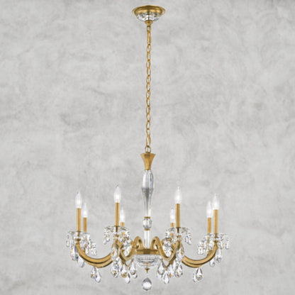Heirloom Gold San Marco 8-light chandelier 32"