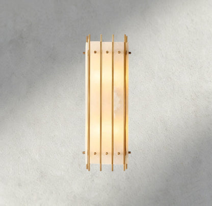 San Marco Alabaster Grand Rectangular Sconce