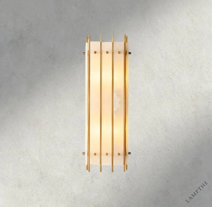 San Marco Alabaster Grand Rectangular Sconce