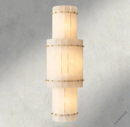 San Marco Alabaster Grand Round Sconce