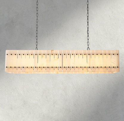 54" / Bronze San Marco Alabaster Linear Chandelier 54", 72"