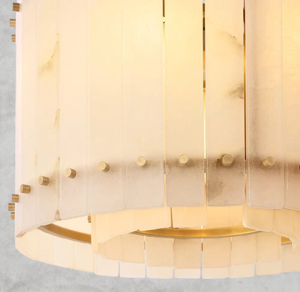 San Marco Alabaster Round Chandelier 22", 37", 48", 60"