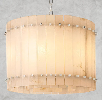 22" / Nickle San Marco Alabaster Round Chandelier 22", 37", 48", 60"