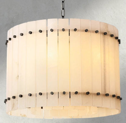 22" / Bronze San Marco Alabaster Round Chandelier 22", 37", 48", 60"