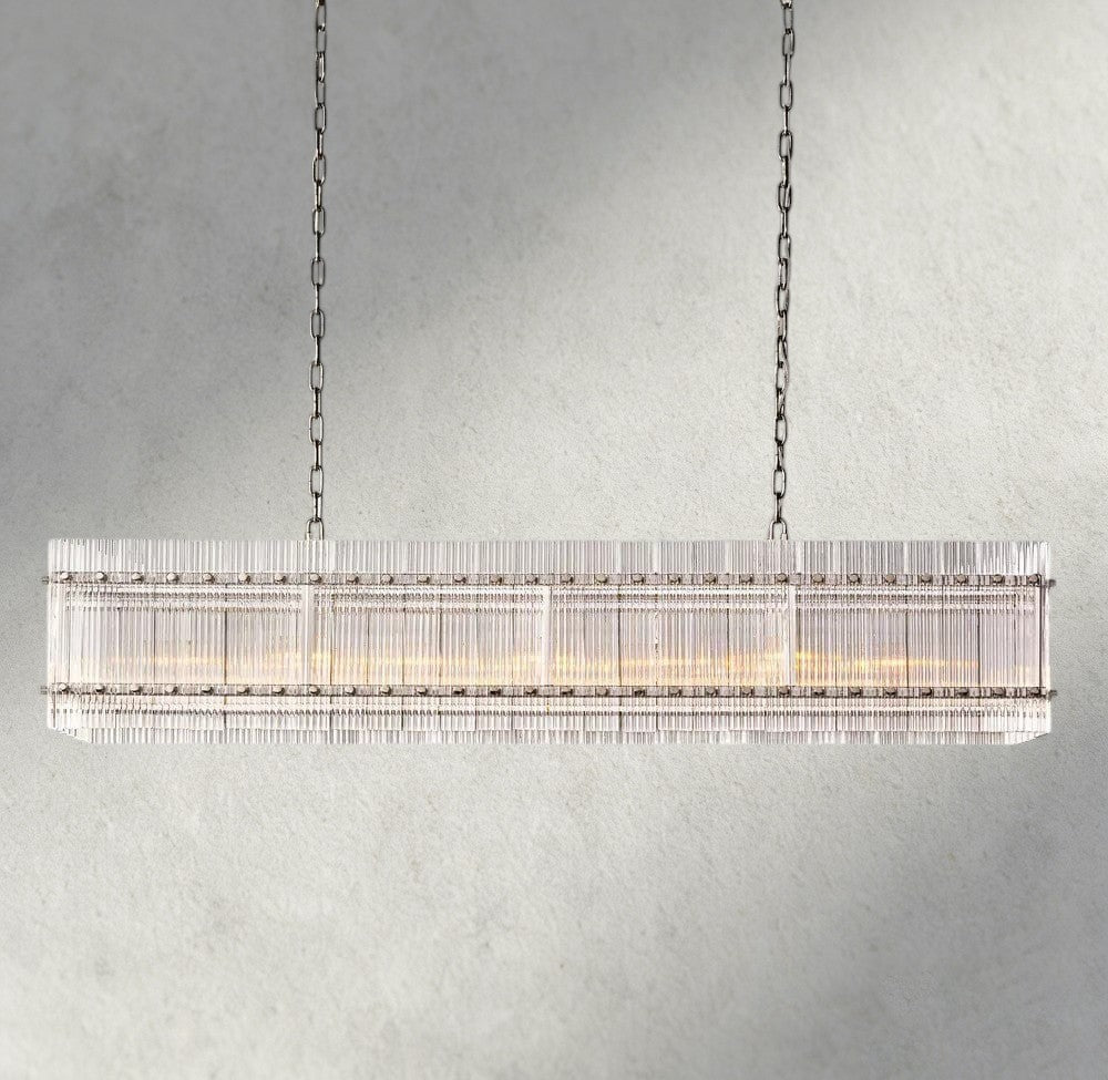 54" / Nickle San Marco Rectangular Chandelier 54", 72"