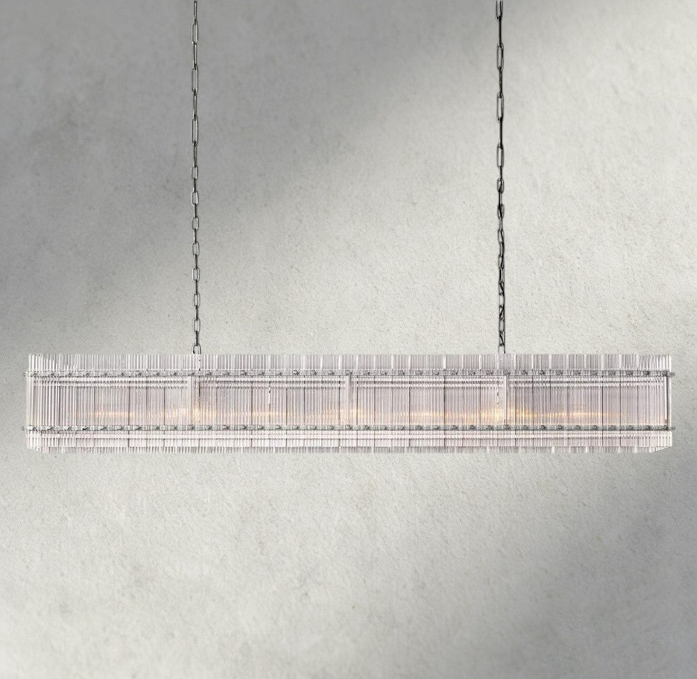 72" / Nickle San Marco Rectangular Chandelier 54", 72"