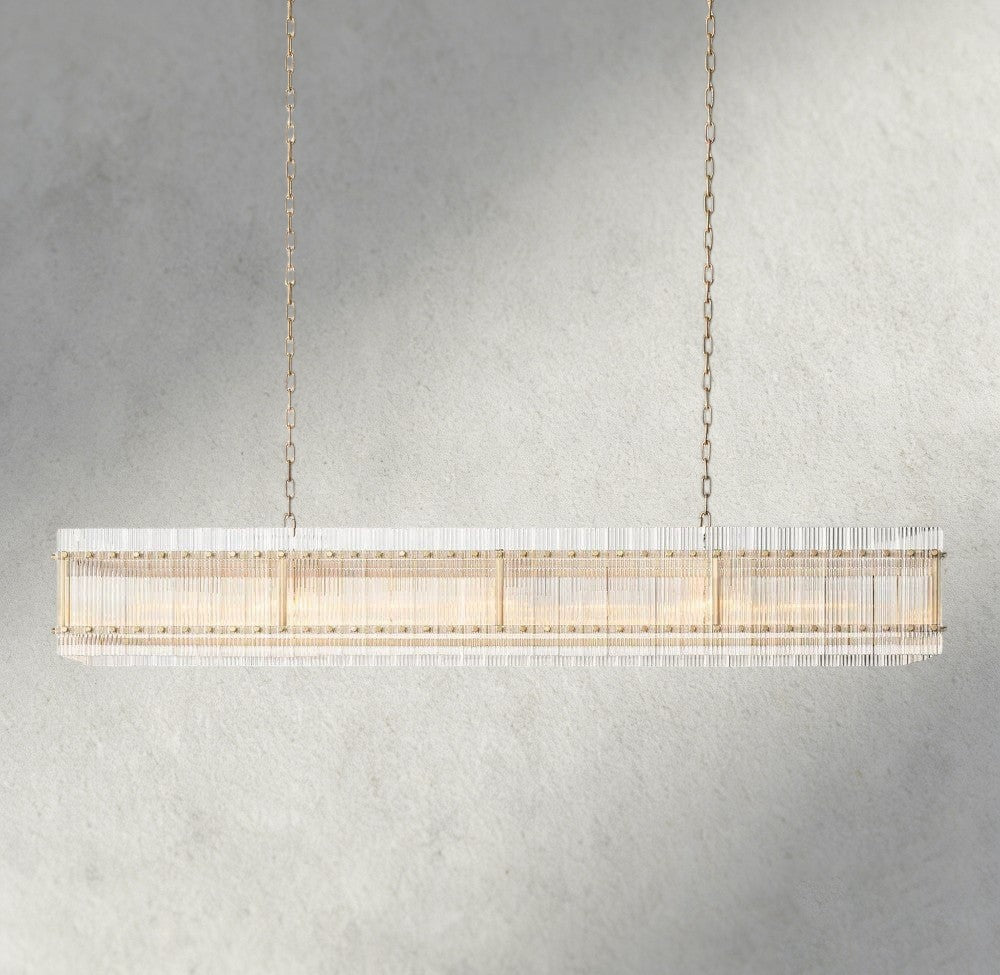 72" / Brass San Marco Rectangular Chandelier 54", 72"