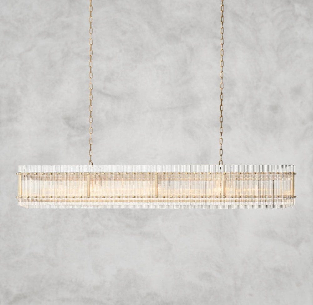 72" / Brass San Marco Rectangular Chandelier 54", 72"