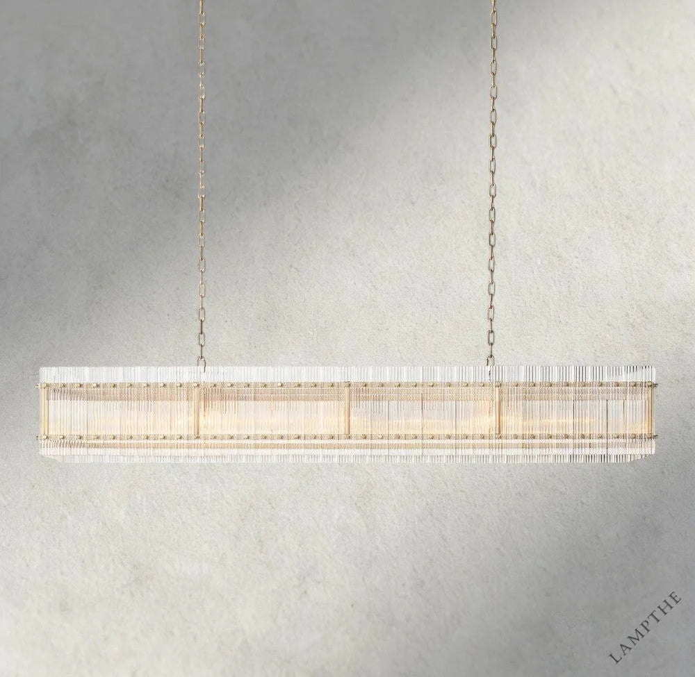 72" / Brass San Marco Rectangular Chandelier 54", 72"