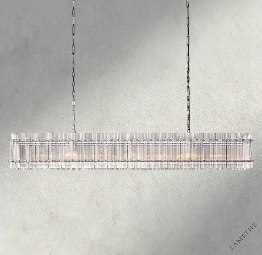 72" / Nickle San Marco Rectangular Chandelier 54", 72"