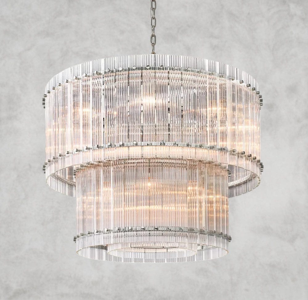 37" / Nickle San Marco Two-Tier Round Chandelier 22", 37", 48", 60"