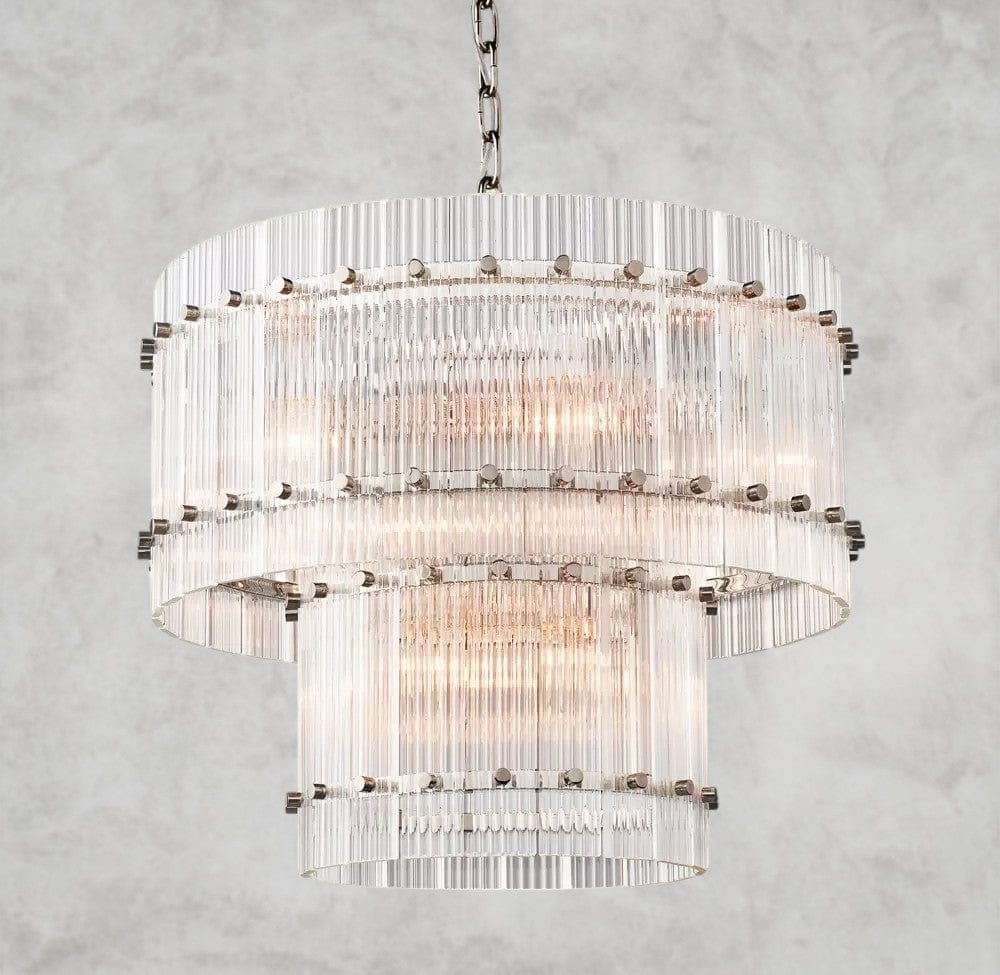 22" / Nickle San Marco Two-Tier Round Chandelier 22", 37", 48", 60"