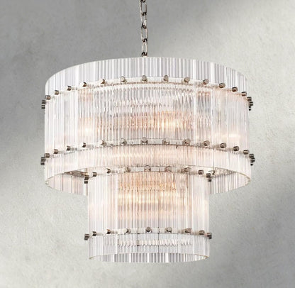 22" / Nickle San Marco Two-Tier Round Chandelier 22", 37", 48", 60"
