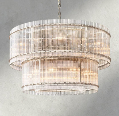 48" / Nickle San Marco Two-Tier Round Chandelier 22", 37", 48", 60"