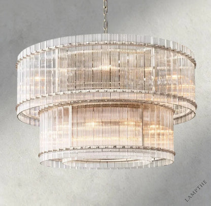 48" / Nickle San Marco Two-Tier Round Chandelier 22", 37", 48", 60"