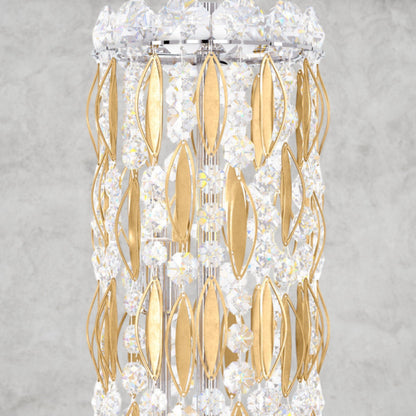Brass / Clear Heritage Crystal Sarella 18 - Light Chandelier