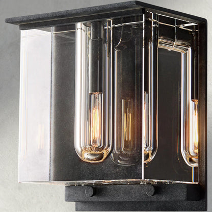 Zinc Savile Cube Sconce