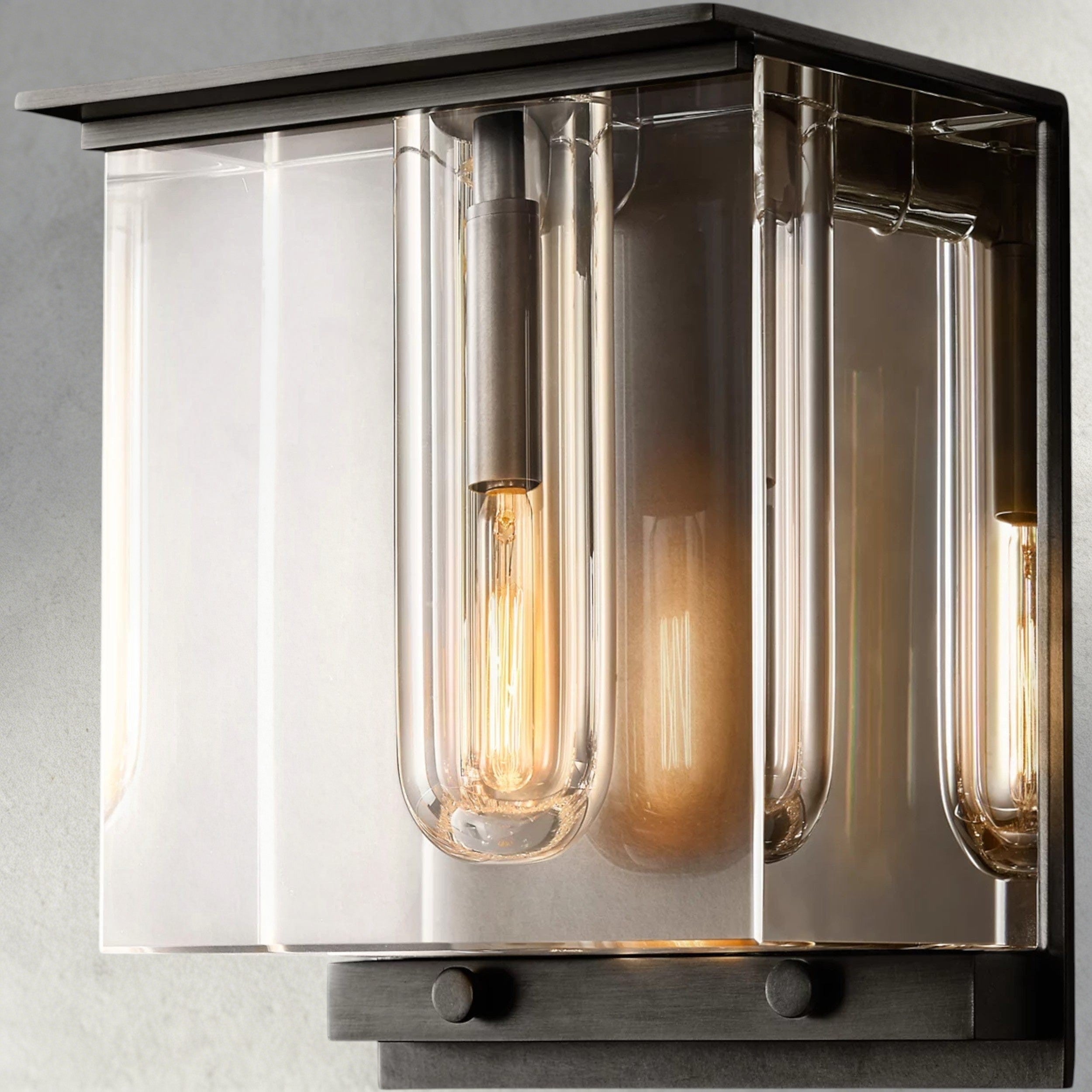 Bronze Savile Cube Sconce