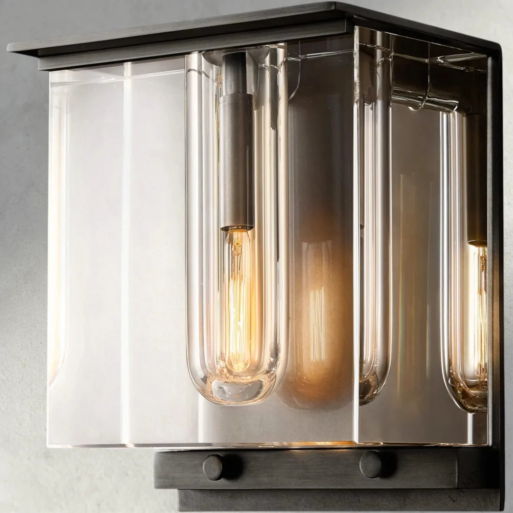 Bronze Savile Cube Sconce