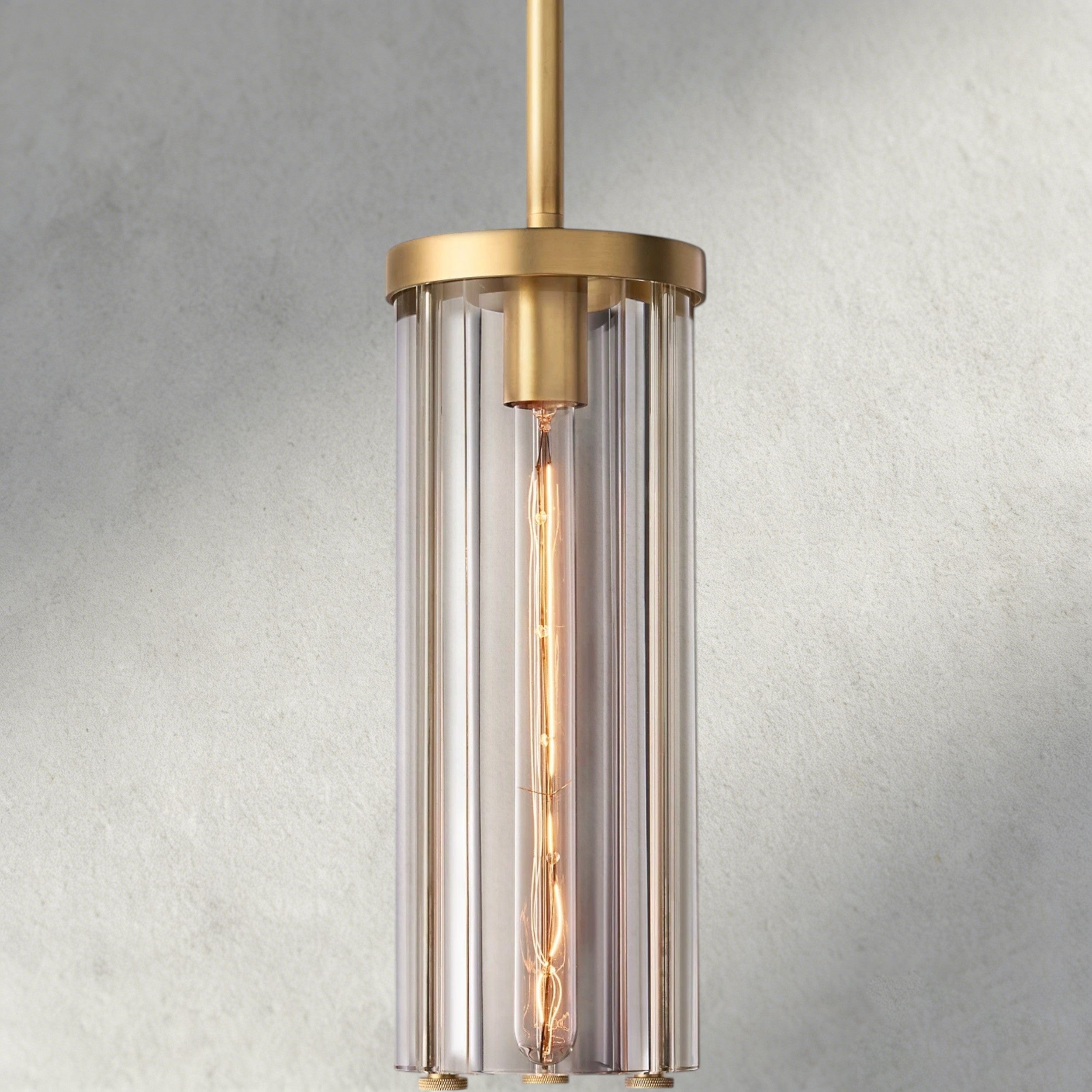 Brass Savile Cylindrical Pendant