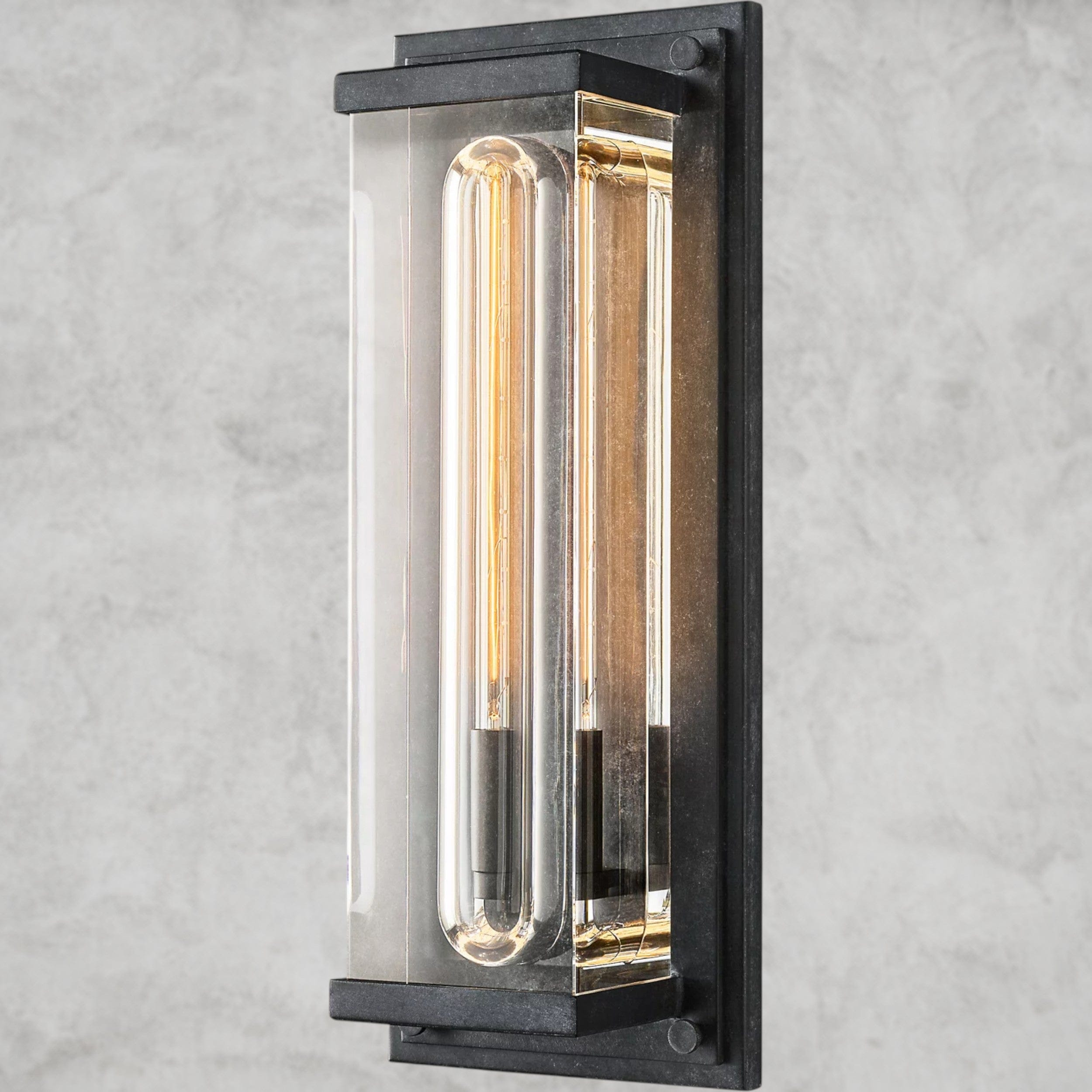 Zinc Savile Grand Rectangular Sconce