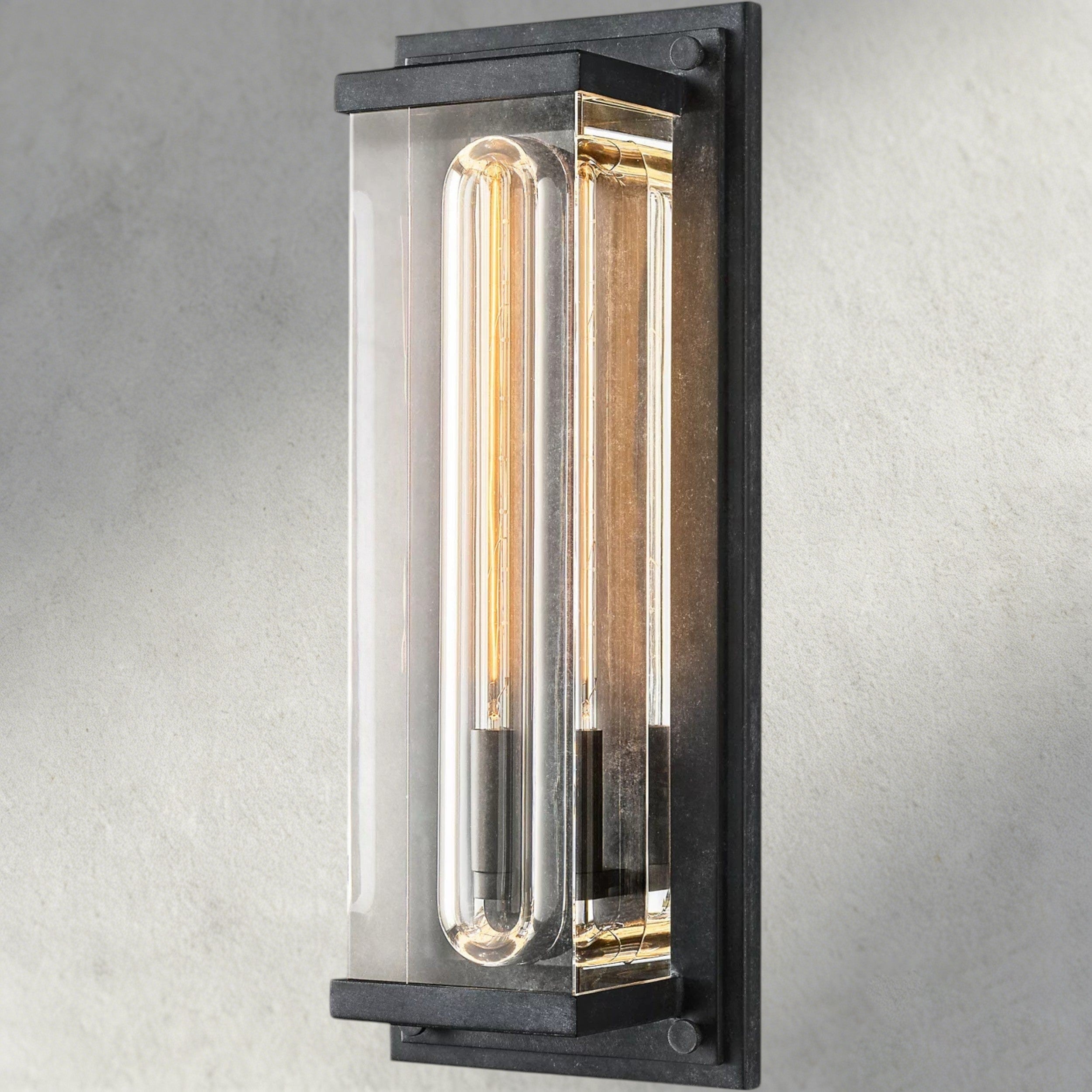 Zinc Savile Grand Rectangular Sconce