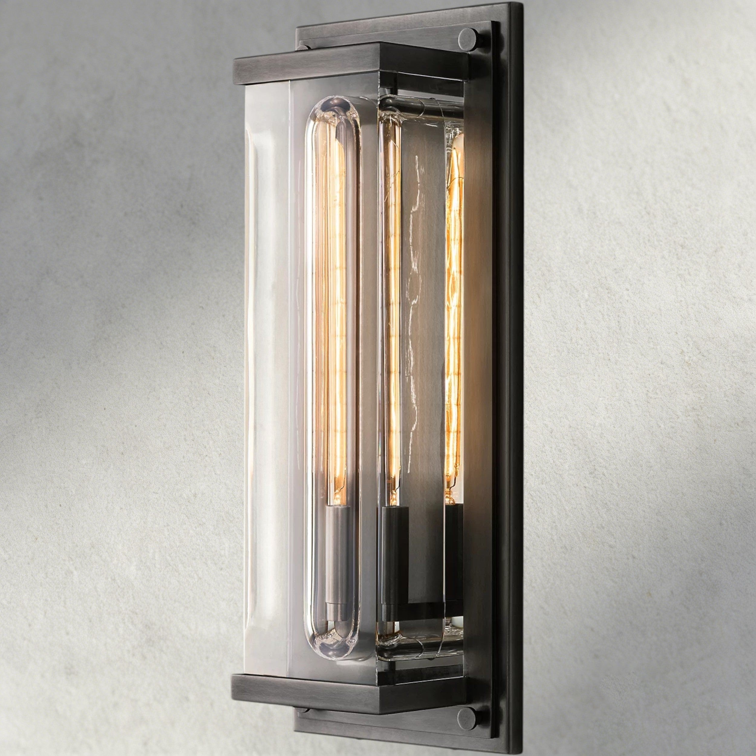 Bronze Savile Grand Rectangular Sconce