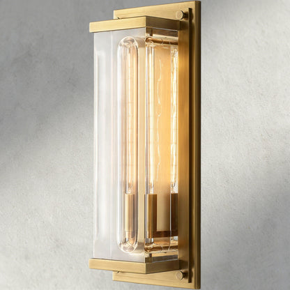 Brass Savile Grand Rectangular Sconce