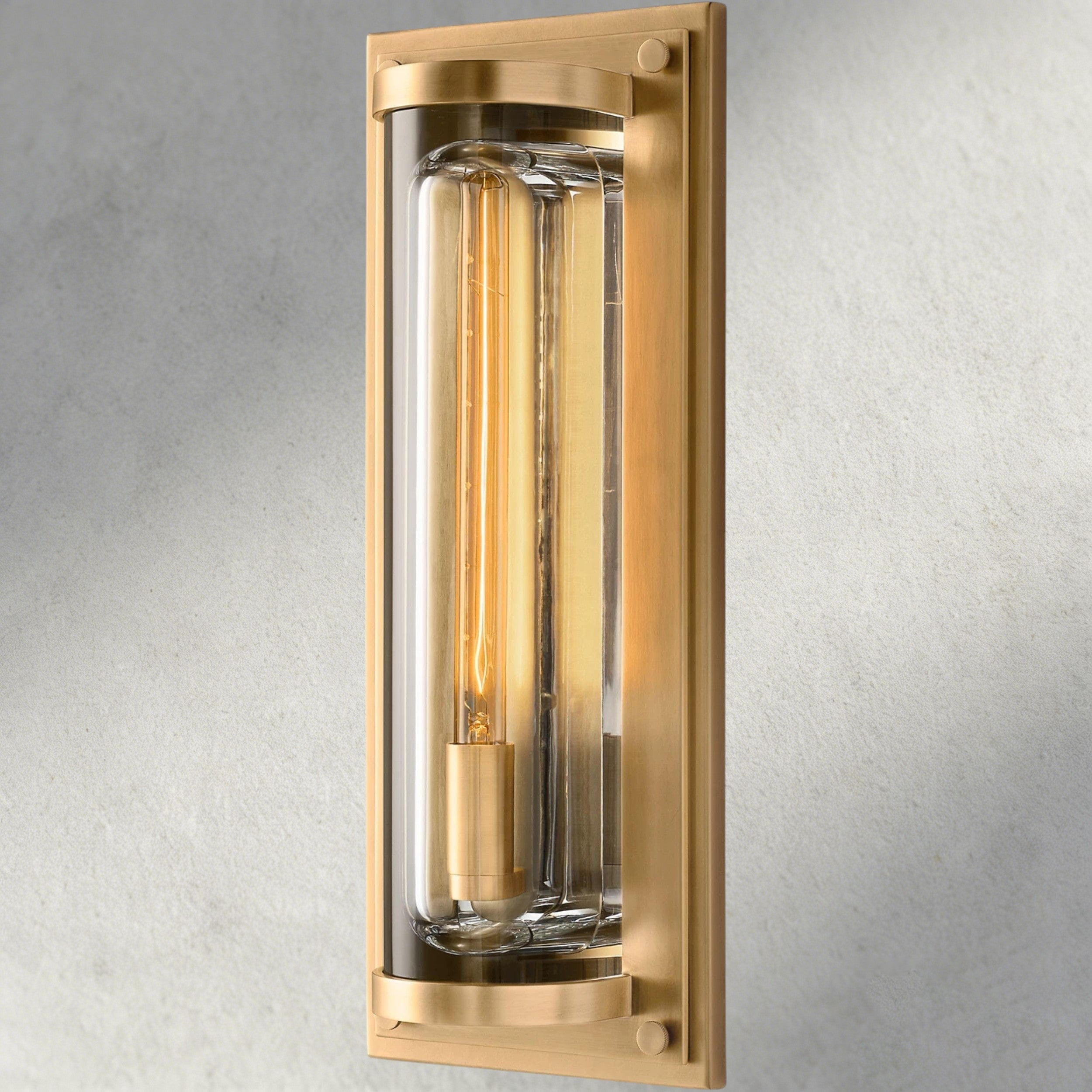 Brass Savile Grand Round Sconce