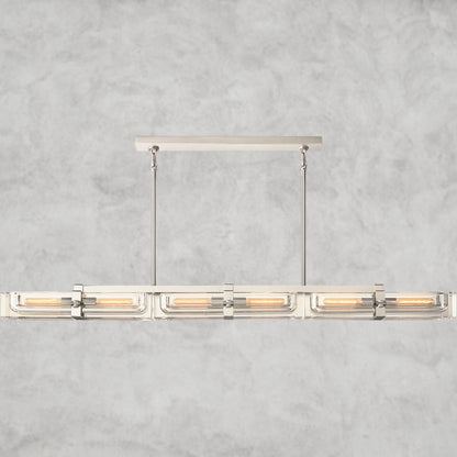 72" / Nickle Savile Linear Chandelier 24", 48", 72"