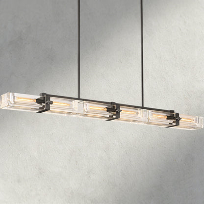 72" / Bronze Savile Linear Chandelier 24", 48", 72"