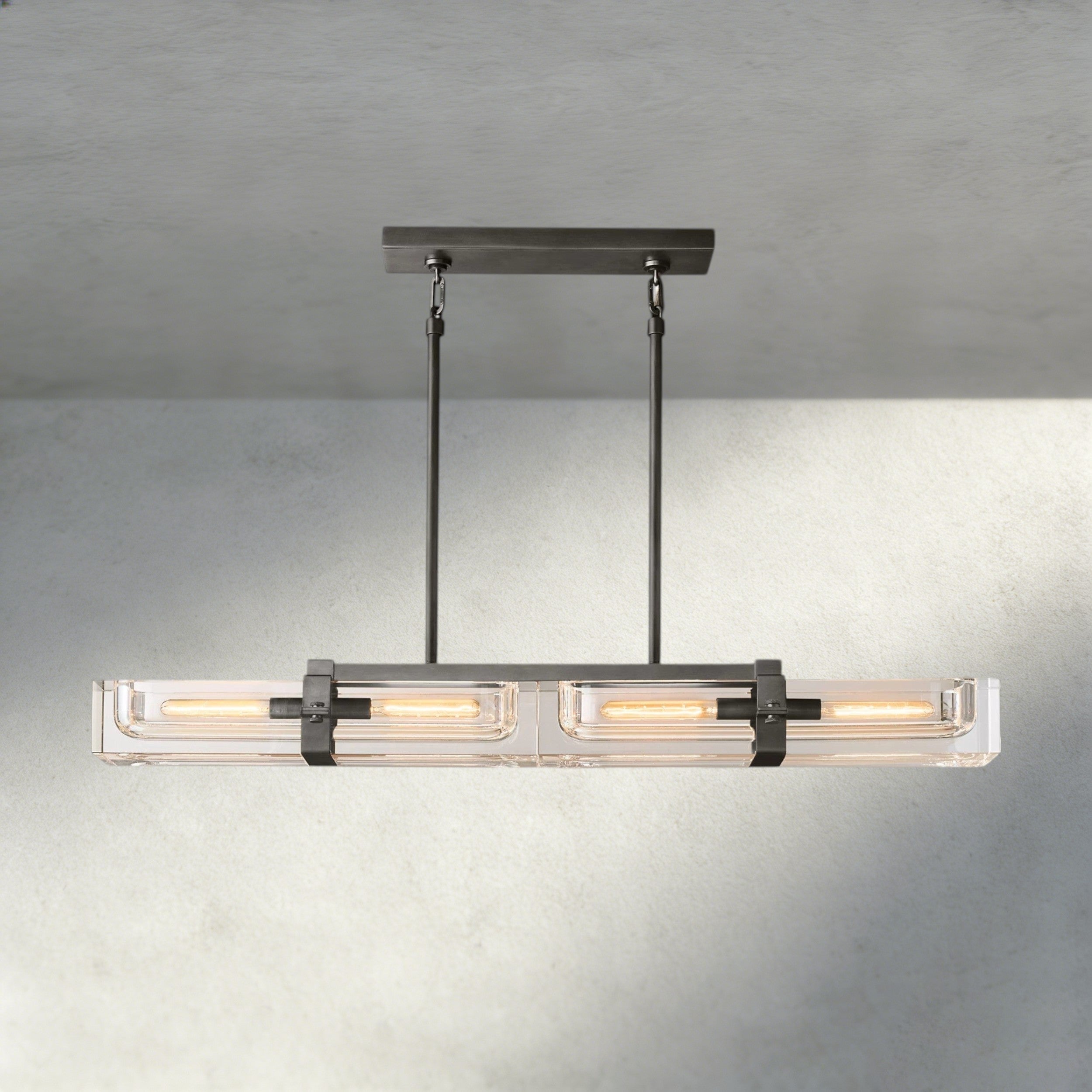 48" / Bronze Savile Linear Chandelier 24", 48", 72"