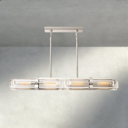 48" / Nickle Savile Linear Chandelier 24", 48", 72"