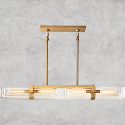 48" / Brass Savile Linear Chandelier 24", 48", 72"