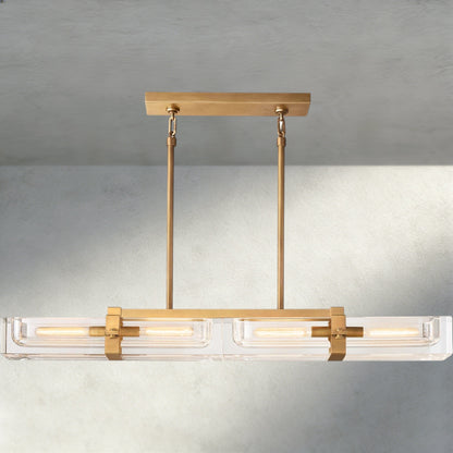 48" / Brass Savile Linear Chandelier 24", 48", 72"