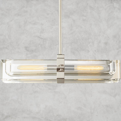 24" / Nickle Savile Linear Chandelier 24", 48", 72"
