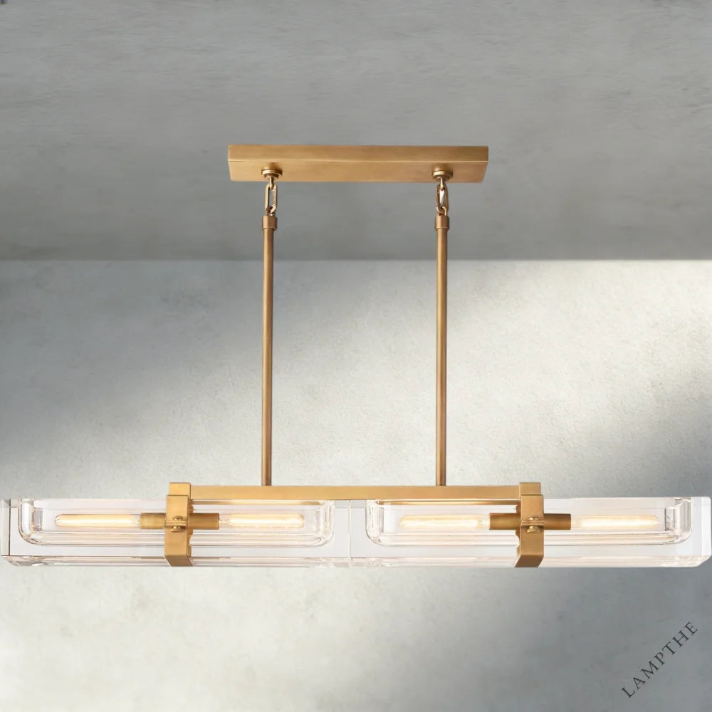 48" / Brass Savile Linear Chandelier 24", 48", 72"
