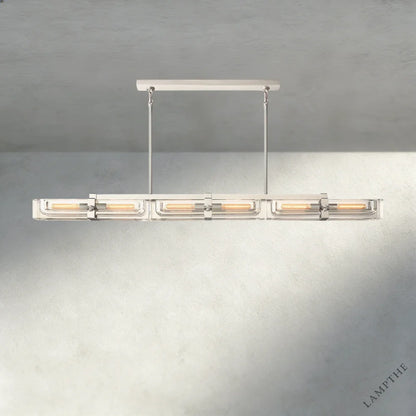 72" / Nickle Savile Linear Chandelier 24", 48", 72"
