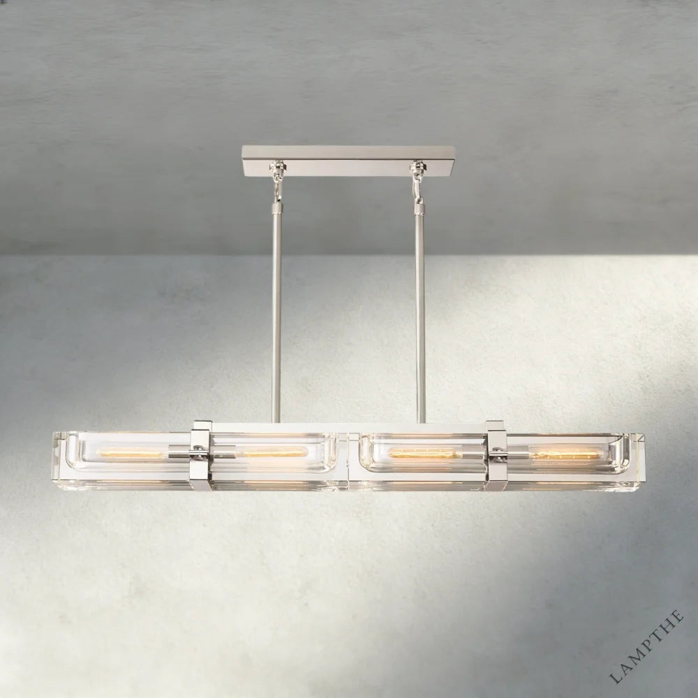 48" / Nickle Savile Linear Chandelier 24", 48", 72"